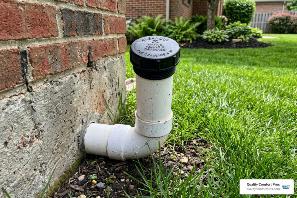 french drain cleanout