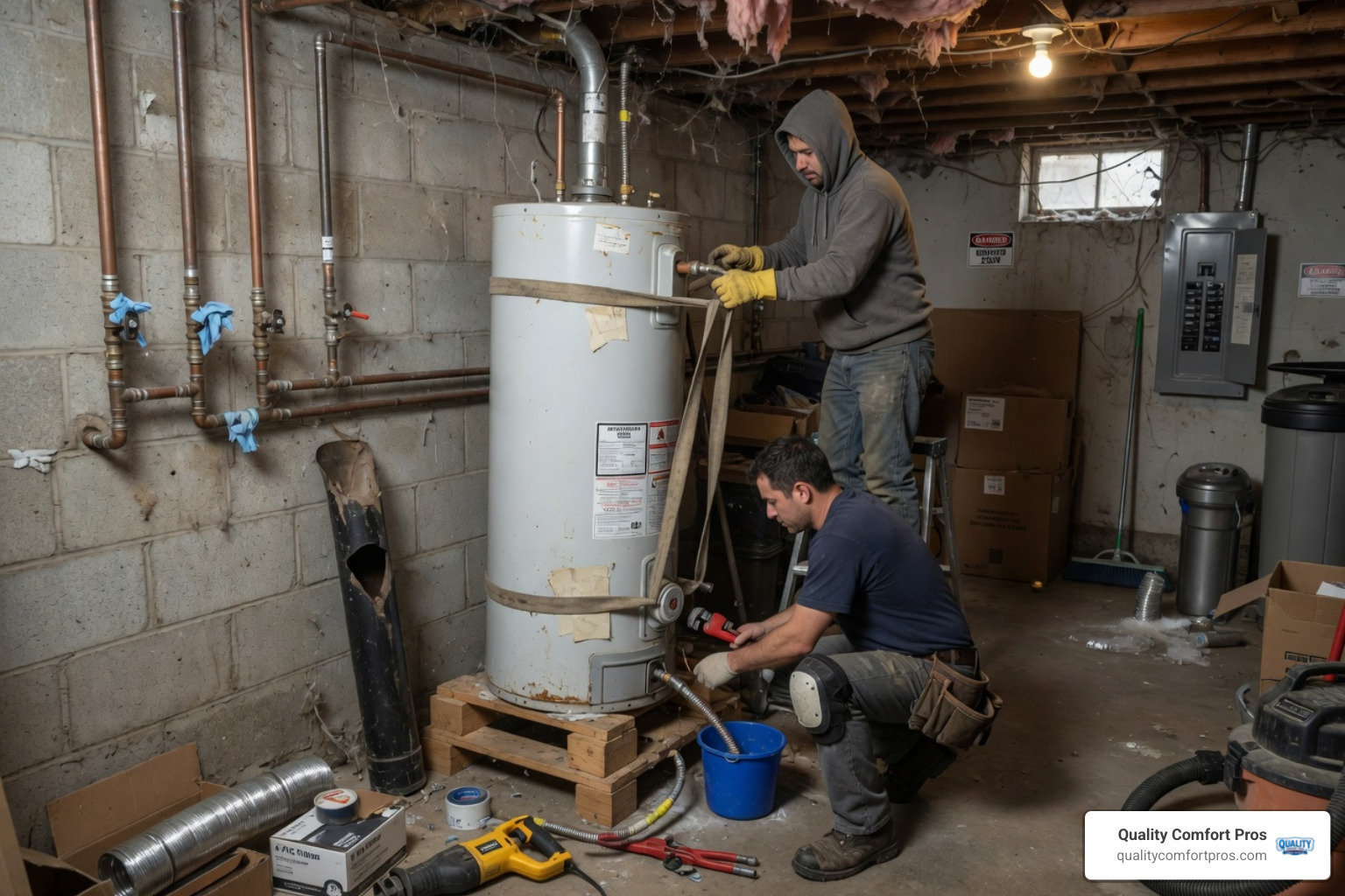 water heater removal and installation