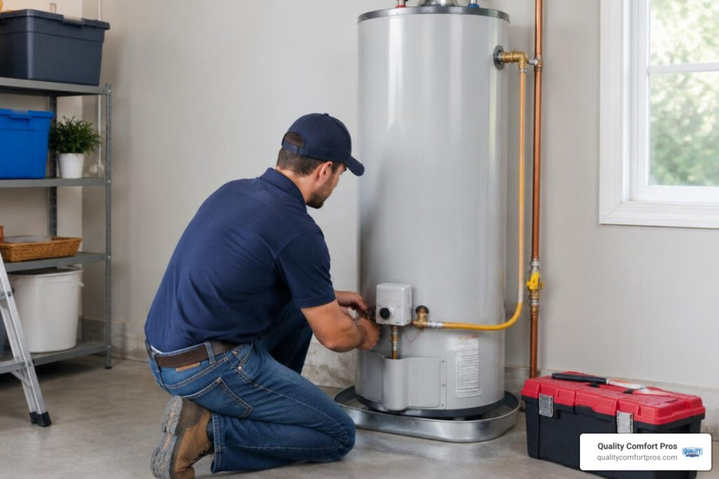 plumbing expansion tank and safety shutoff valves